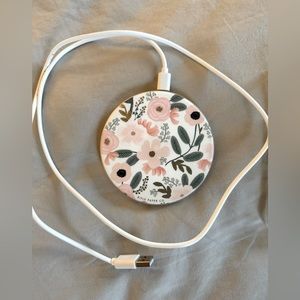 Rifle Paper iphone charger